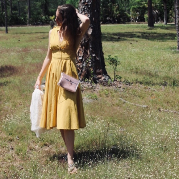 NWT * Boutique Yellow Dress* - Picture 4 of 10